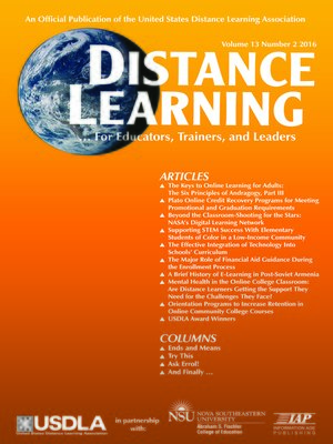 cover image of Distance Learning, Volume 13, Number 2